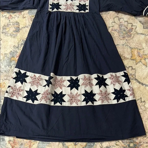 Quilted Patchwork Midi Dress - Picture 4 of 8